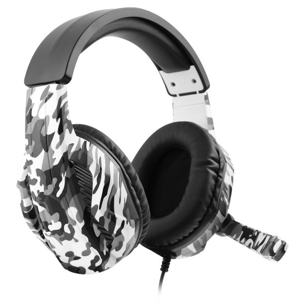 Big Game Headset Headset Microphone For PS4 PS5 XBOX360 XBOX ONE SWITCH Mobile Game Office Learning Ergonomic Design Wearing Comfortable Gray Camouflage - Image 5