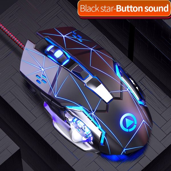 New G15 Mechanical Game E-sports USB Wired Mouse Computer Game Desktop Notebook Luminous Sound Silent Mouse - Image 3