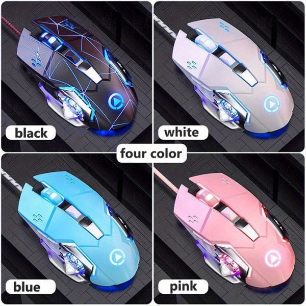 New G15 Mechanical Game E-sports USB Wired Mouse Computer Game Desktop Notebook Luminous Sound Silent Mouse - Image 6