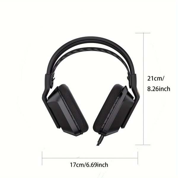 ONIKUMA Gaming Headset: Surround Sound with Noise-Cancelling Mic, RGB Lighting, and Soft Memory Earcups for PS5/PS4/Xbox One/Switch/PC/Mac Gaming - Image 2