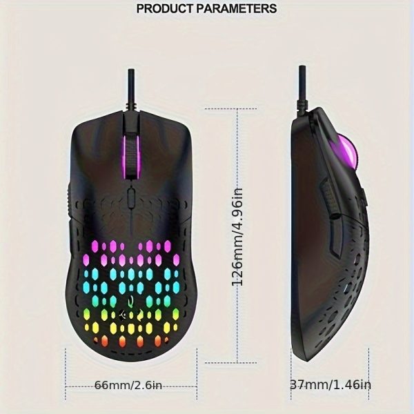 G701 Wired RGB Illuminated Gaming Mouse - Image 2