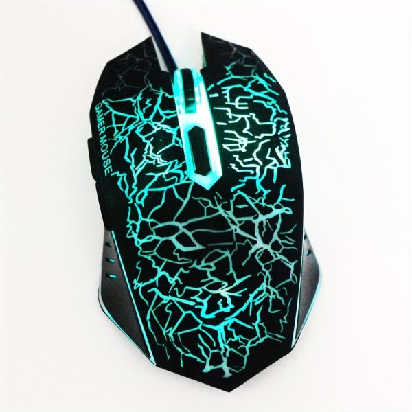 Gaming Mouse 2400 DPI Optical Colorful LED Computer 6-Button USB Mouse With RGB BackLight Mute Mice For Desktop Laptop Computer Gamer Mouse - Image 6