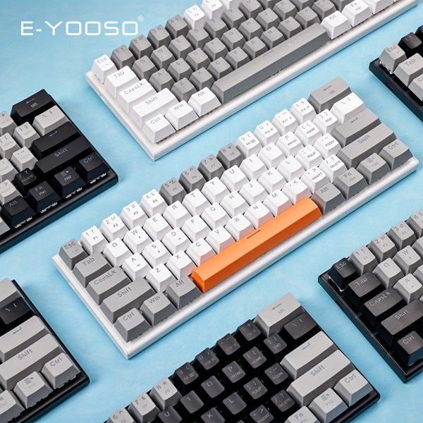 E-YOOSO 60% Mechanical Keyboard: Experience Ultra-Compact Gaming with LED Backlit and Mac/Windows Compatibility!