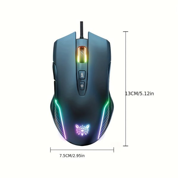 ONIKUMA CW905 Wired Mouse Game Lightweight Usb Computer Laptop Mute Mouse - Image 2