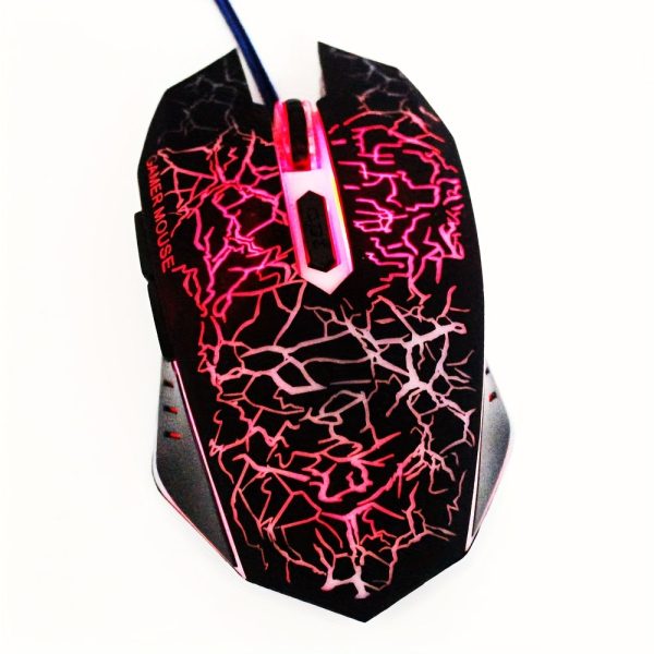 Gaming Mouse 2400 DPI Optical Colorful LED Computer 6-Button USB Mouse With RGB BackLight Mute Mice For Desktop Laptop Computer Gamer Mouse - Image 4